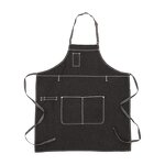 Denim Apron Manufacturer - Adjustable Neck Tool Pockets Tattoo Artist Cafe