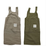 Japanese Cotton Linen Apron Factory - Floral Art Milk Tea Shop Coffee Shop Work