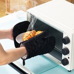 Household Oven Mitts Factory - Thickened Insulated Microwave Kitchen Baking Utensils