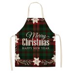 Kids Christmas Apron Factory - Cheap Bulk Christmas Couple Red Santa Custom Logo