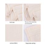 Canvas Storage Bag Factory - Large Pocket Drawstring Eco Friendly Shopping Gift