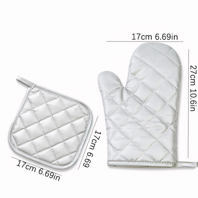 Heat Resistant Oven Mitts Supplier - Custom LOGO Printed Kitchen BBQ Cooking Chef