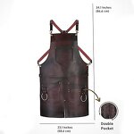 PU Leather Barber Aprons Factory - Professional for Men Woman Chef BBQ Kitchen