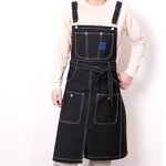 Coffee Shop Apron Supplier - Canvas Printed Logo Men's Women's Baking Hairdressing