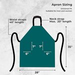 Waterproof Apron Supplier - Neck Adjustable 2 Pockets Chef's Catering Baking