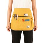 Cotton Waist Apron Factory - Short with Multiple Pockets Beauty Garden Hairdressers