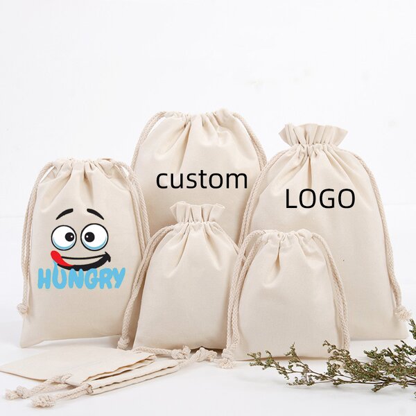 Canvas Storage Bag Factory - Large Pocket Drawstring Eco Friendly Shopping Gift