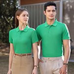 Men Polo Shirts Supplier - Custom Logo Lapel Collar Short Sleeve Cotton Blend Business