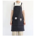 Waterproof PU Apron Supplier - Cross Shoulder Strap Adjustable Barber Shop