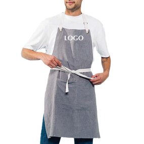 Cotton Linen Apron Manufacturer - Hot Sale Breathable Soft Kitchen Clean Art