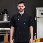 Chef's Top Manufacturer - New Hotel Restaurant Short Sleeved Summer White