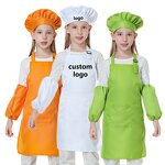 Kids Apron Set Supplier - Wholesale Custom Logo Adjustable Blank Polyester and Hat