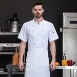Chef's Clothing Supplier - Custom Logo Hotel Restaurant Short Sleeved Bakery