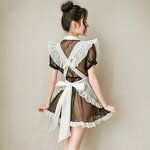 Sexy Mesh Apron Supplier - Transparent Adults Home Kitchen Dress Lady Cosplay