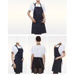 Men Denim Apron Manufacturer - Blue Custom Coffee Adjustable Baking Cooking