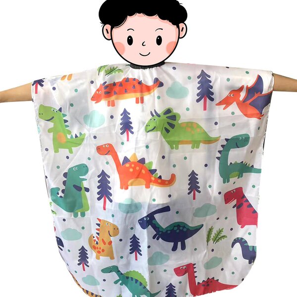 Kids Barber Cape Manufacturer - New Environmental Cartoon Pattern Non-stick