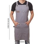 Unisex Denim Apron Supplier - Blue for Chef Cooking Baking Cafe Uniform