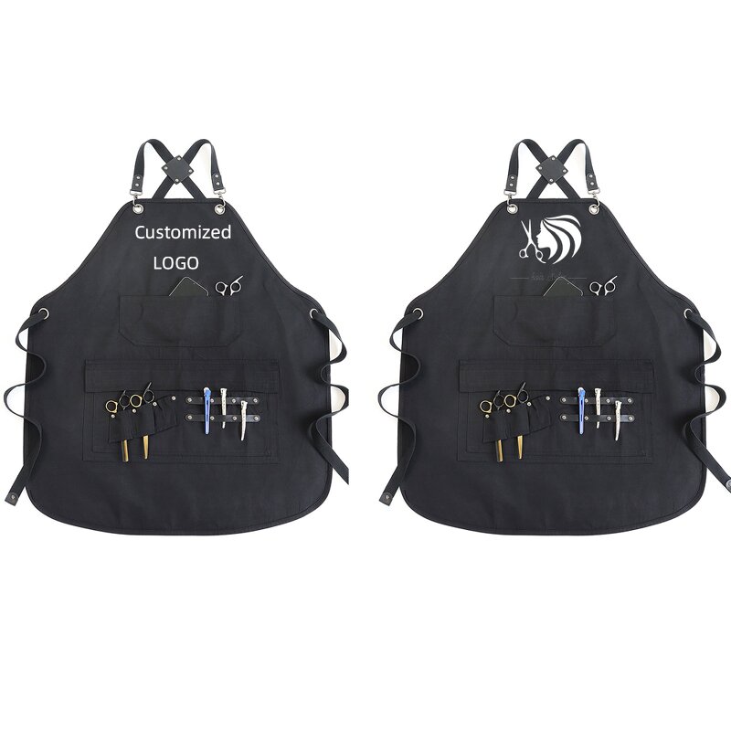 Waterproof Hairdressing Apron Factory - Black Adjustable Webbing Multi-Functional