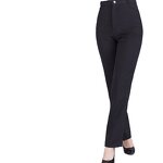 Men's Work Pants Factory - Polyester Lightweight Breathable Black Kitchen Casual