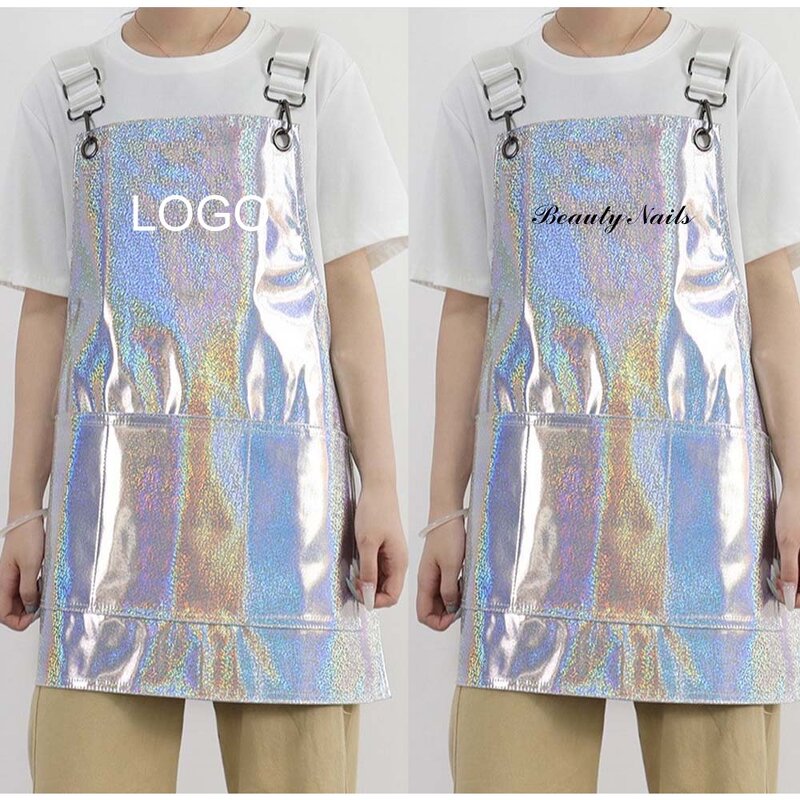 PU Bib Apron Manufacturer - Customized Logo Waterproof Durable Sleeveless for Salon