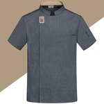 Hotel Chef's Uniform Supplier - Short Sleeved Men's Breathable Catering Kitchen