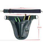 PU Waist Apron Manufacturer - New Brown Adjustable for Gardening Tools Storage