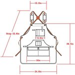 Work Apron Supplier - Durable Heavy Duty Canvas Adjustable Cross-Back Straps