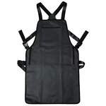 Waterproof Apron Supplier - European American Zippered Pocket Black Hairdressers
