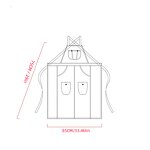 Coffee Shop Apron Supplier - Canvas Printed Logo Men's Women's Baking Hairdressing