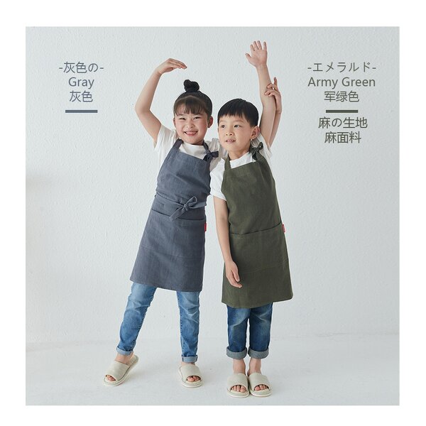 Kids Linen Apron Manufacturer - High Quality Personalized Girls Painting Smock