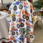 Kids Barber Cape Manufacturer - New Environmental Cartoon Pattern Non-stick