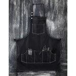 PU Leather Apron Supplier - Back Strap Barista Bartender Pastry Chef Cafe