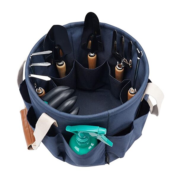 Garden Tool Set Manufacturer - Hot Sell Weeding Stainless Steel Set Bucket Bag