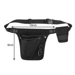 Oxford Waist Bag Apron Factory - Black Tool Waist for Men Women Adjustable Garden