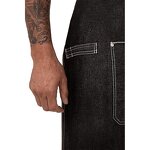 Denim Apron Manufacturer - Adjustable Neck Tool Pockets Tattoo Artist Cafe