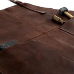 PU Leather Apron Manufacturer - Professional BBQ Woodworking Two Spacious Pockets
