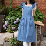 Korean Apron Supplier - Art Studio Flower Shop Milk Tea Shop Pastoral Anti-fouling