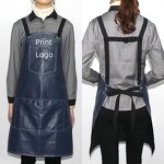 PU Antifouling Apron Supplier - Waterproof BBQ Beauty Barber Pet Store Custom