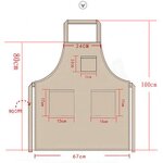 Polyester Cotton Apron Manufacturer - New Striped Adjustable Halter Home Kitchen
