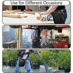 Oxford Waist Bag Apron Factory - Black Tool Waist for Men Women Adjustable Garden