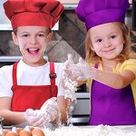 Chef Hat Manufacturer - Cotton Kitchen Adjustable Cook Print Red Hygiene Cap Elastic