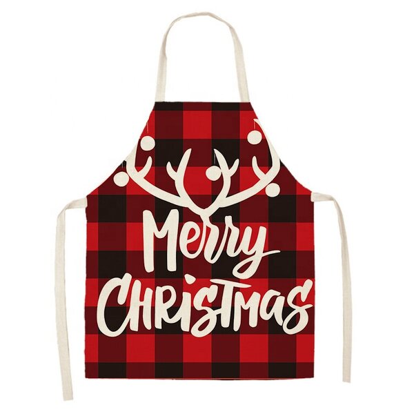 Kids Bib Apron Supplier - Custom Red Long Adjustable Water Resistant Printed