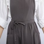 Florists Apron Manufacturer - Fashion Cotton Linen Bib Cooking Print Custom