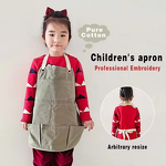 Kids Aprons Set Supplier - Painting Adjustable Shoulder Strap Cooking Plain Pink
