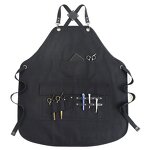Waterproof Hairdressing Apron Factory - Black Adjustable Webbing Multi-Functional