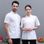 Waiter Chef Jacket Factory - Cotton Custom logo Long Solid Color Unisex Classic