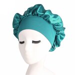 Sleep Bonnets Supplier - Wholesale Large Wide Soft Band Satin Cap for Curly Hair