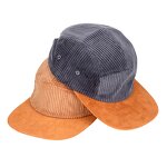 Corduroy Camp Cap Factory - Custom 5 Panel Logo Style Snapback Flat Brim