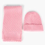 Knitted Child Hat Set Manufacturer - Jacquard Warm Cuffed Hat Scarf Soft Cozy