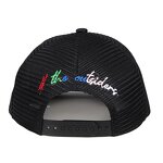Polyester Trucker Cap Supplier - Customized Foam Flat Brim Snapback Mesh Embroidery